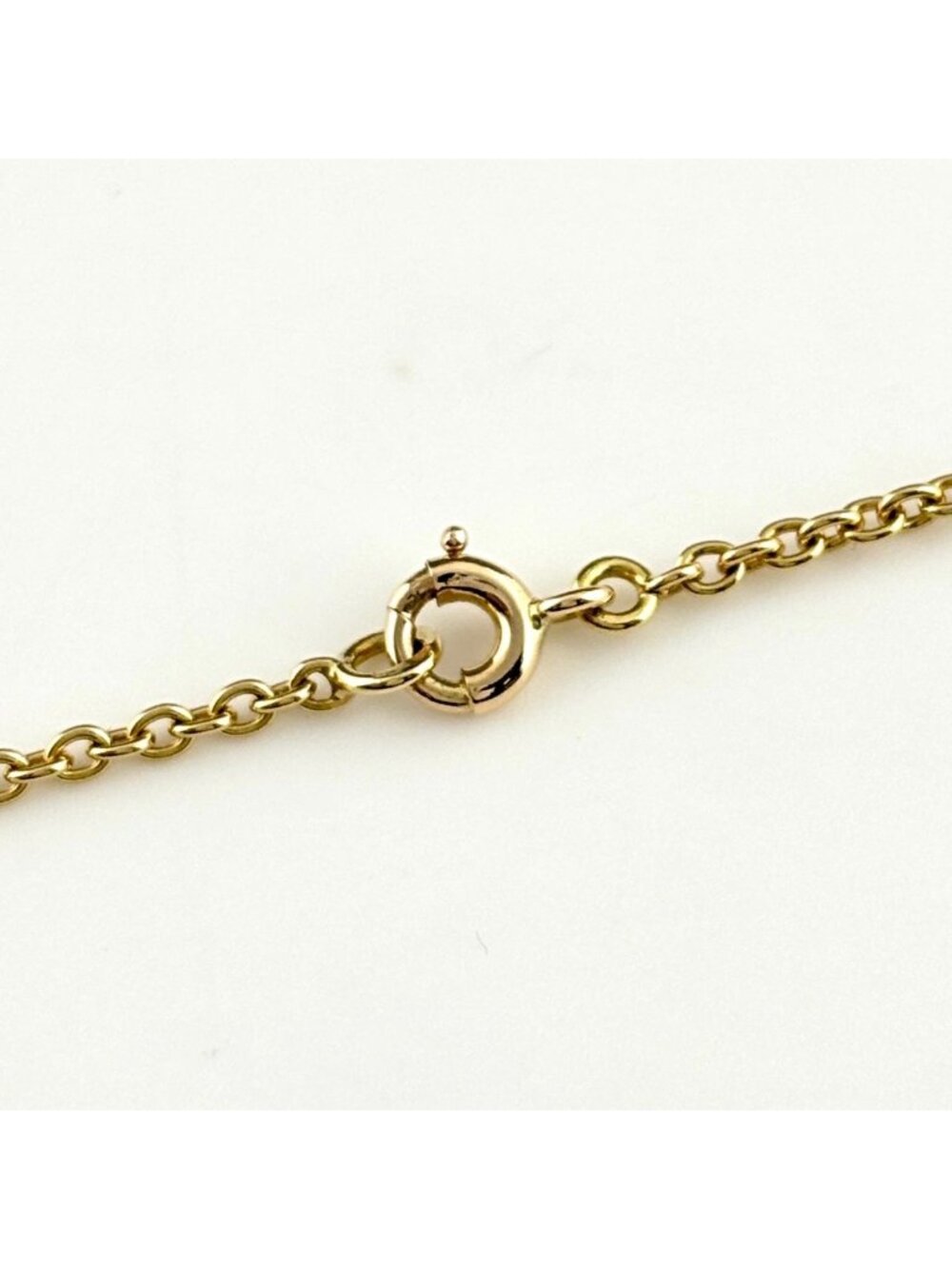 Van Cleef & Arpels Ribbon Motif Necklace YG Yellow Gold Pave Diamond Lapis - Picture 6 of 9